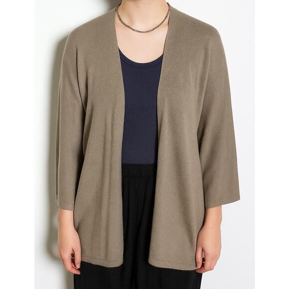Made In Italy Modal Blend Lightweight Open Cardigan Sweater Women’s Size M/L - Picture 1 of 5